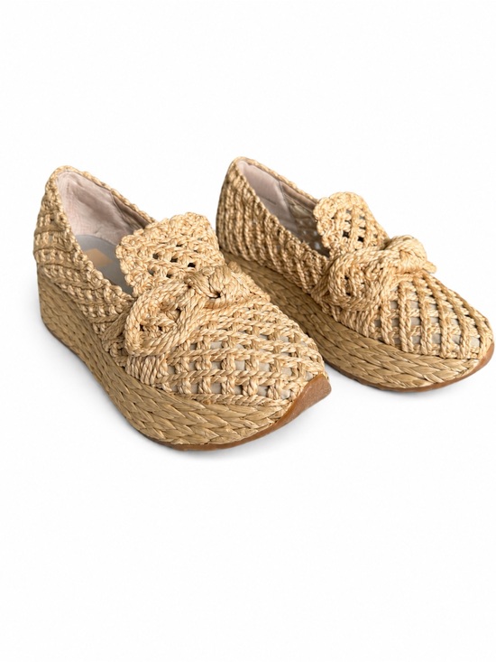 Dolce Vita Shoes - Dolce Vita Jaka Espadrille Wedge LT Natural Raffia Bow Shoes Size 8 BNWB